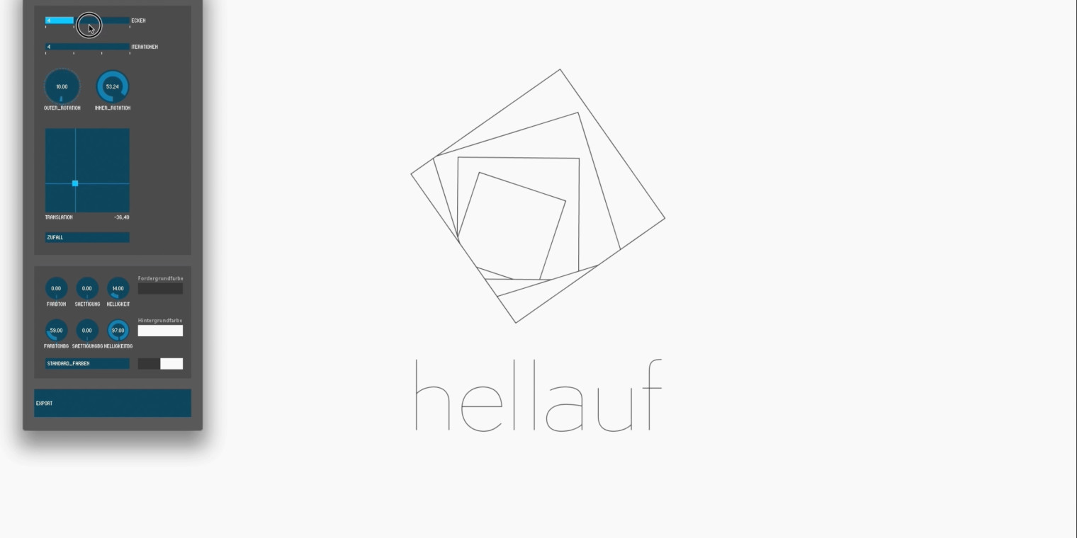 Dynamic Logo for hellauf